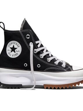 Converse Black & White Run Star Hike Platform Canvas high top